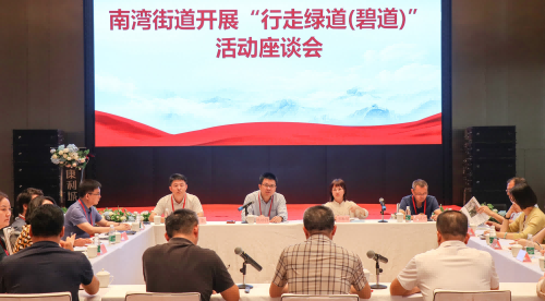 南湾街道“行走绿道（碧道）”座谈会在康利城举行